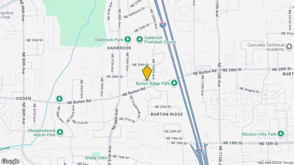 10205 NE 27th Cir Map and Location Details