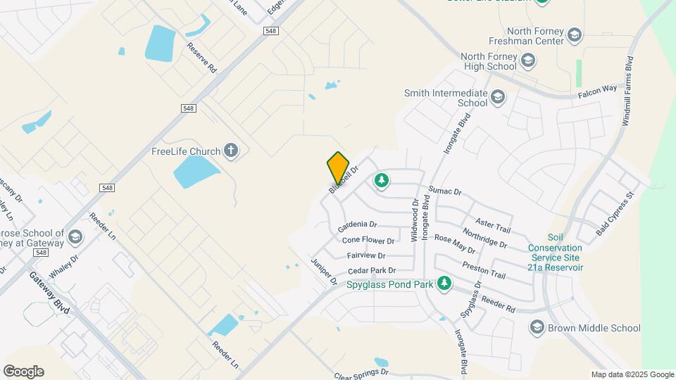 2135 Bluebell Dr Map and Location Details