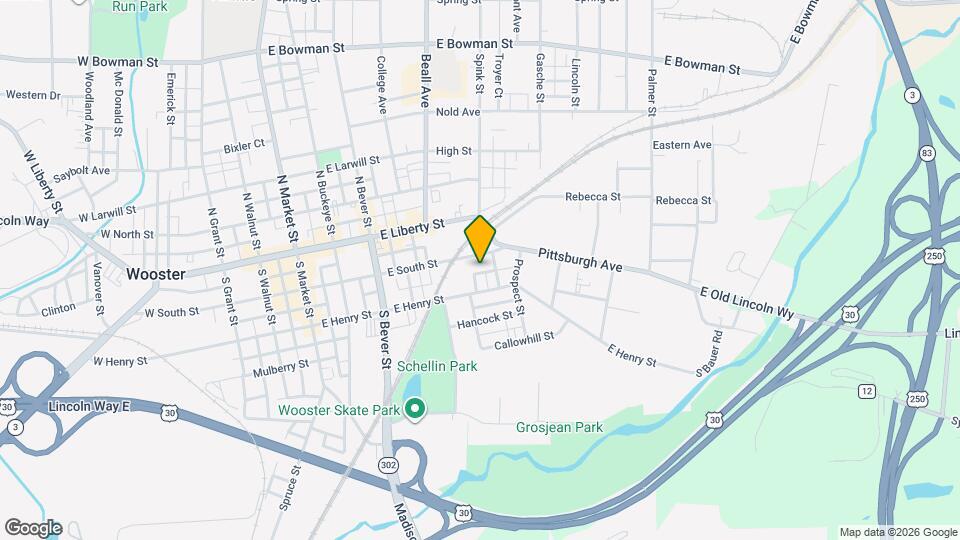 601 E South St, Unit 1 Map and Location Details