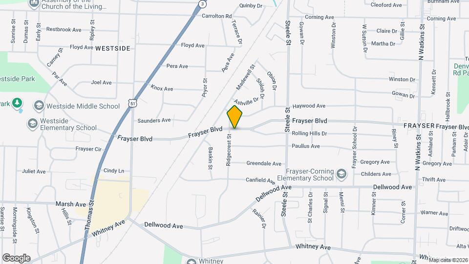 3350 Ridgecrest St Map and Location Details