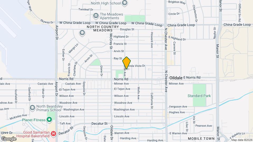 1600 Hurrle Ave Map and Location Details