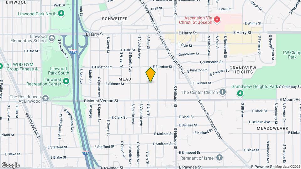 1902 S Erie St Map and Location Details
