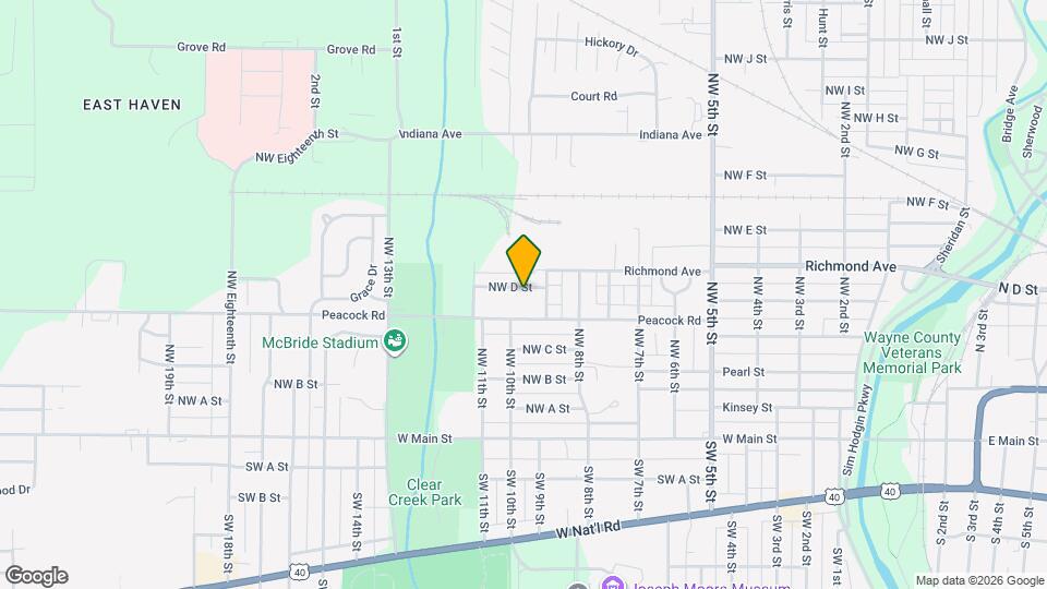 921 NW D St Map and Location Details