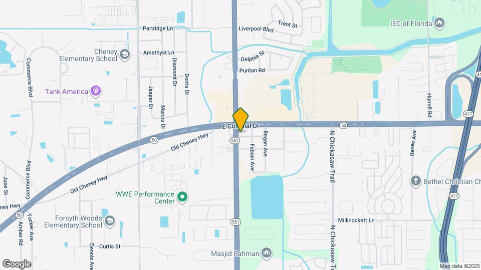 1629 N Goldenrod Rd Map and Location Details