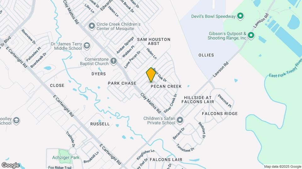 2109 Pecan Creek Dr Map and Location Details
