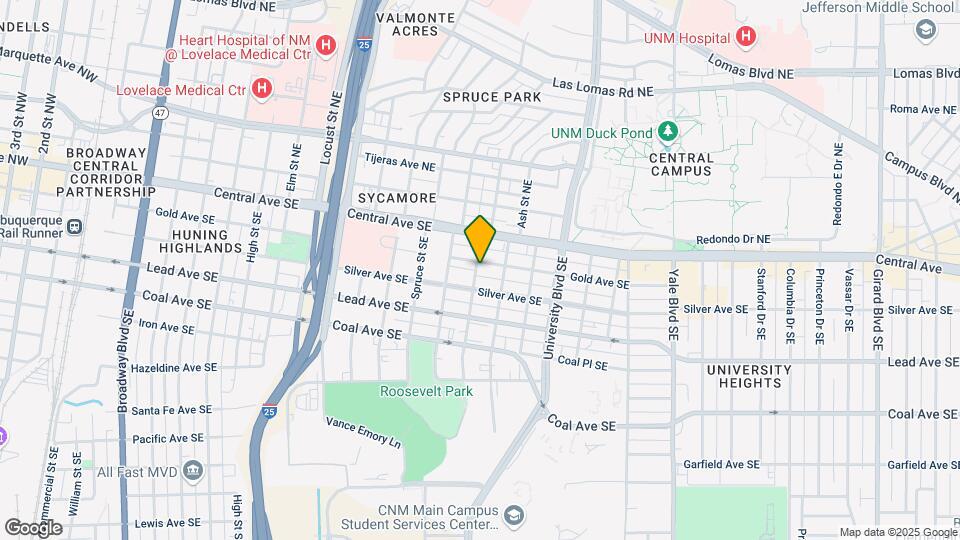 1500 Gold Ave SE, Unit 1502 Map and Location Details