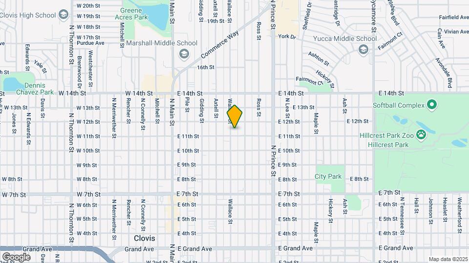 1105 Wallace St Map and Location Details