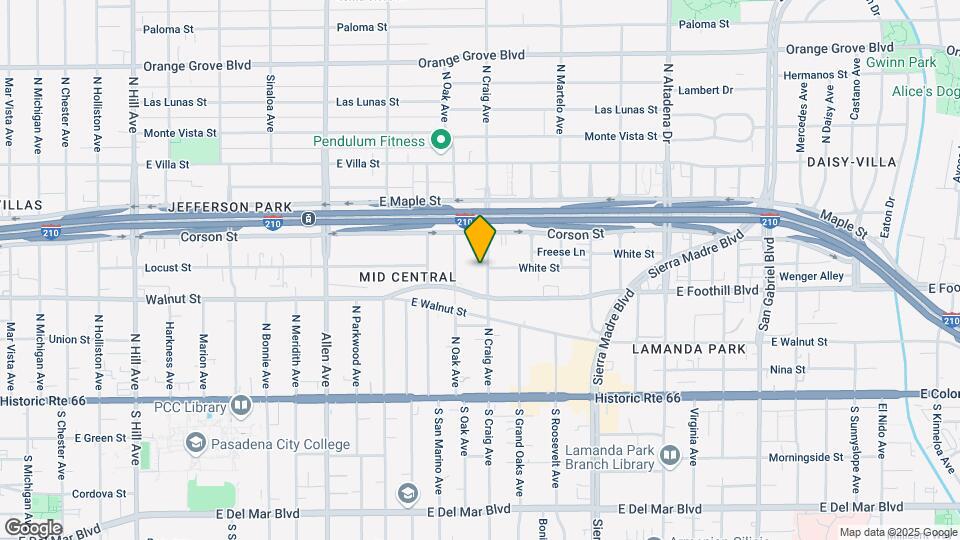 251 N Craig Ave Mapa y Detalles de la Ubicación