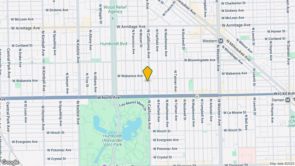1644 N California Ave Map and Location Details