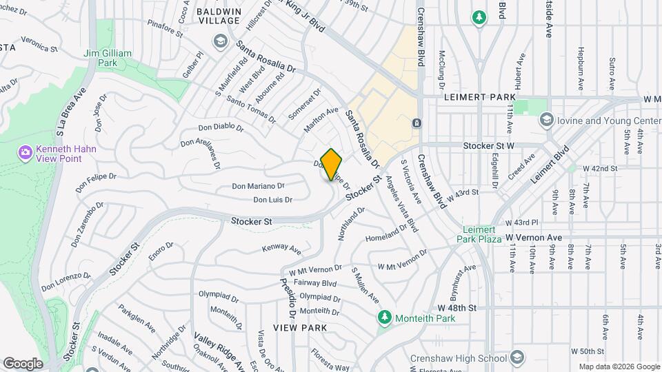 3845 Don Tomaso Dr Map and Location Details