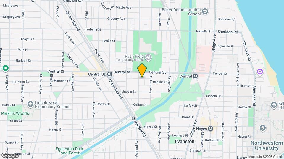 2519 Ashland Ave, Unit 2 Map and Location Details