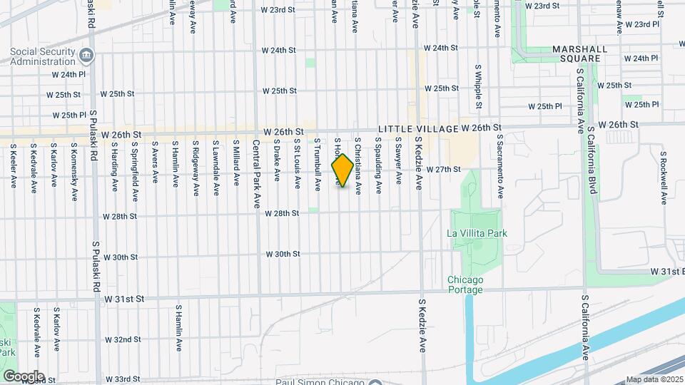 2731 S Homan Ave Map and Location Details