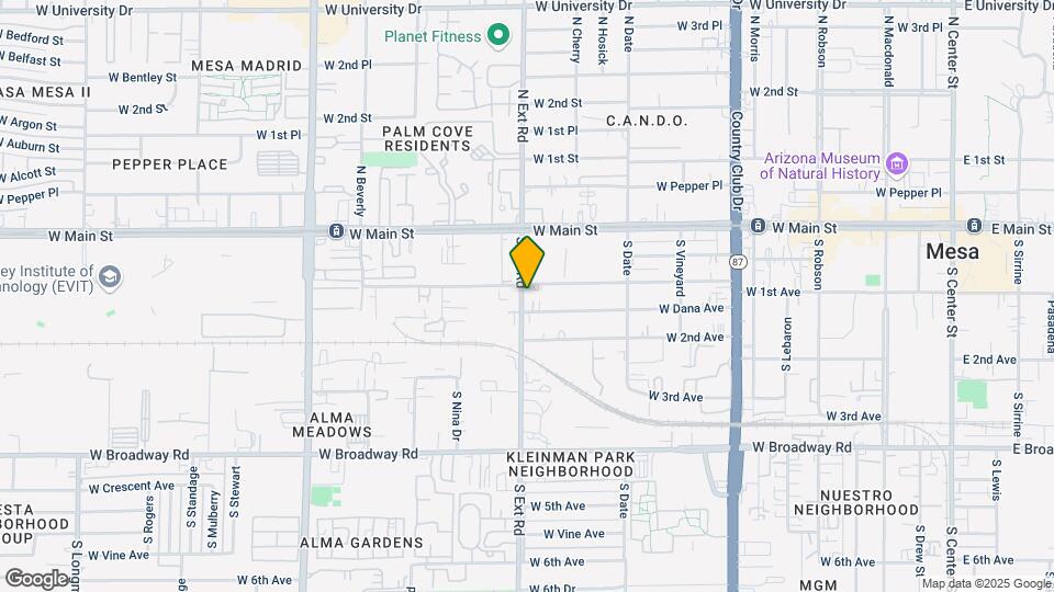 755 W 1st Ave Map and Location Details