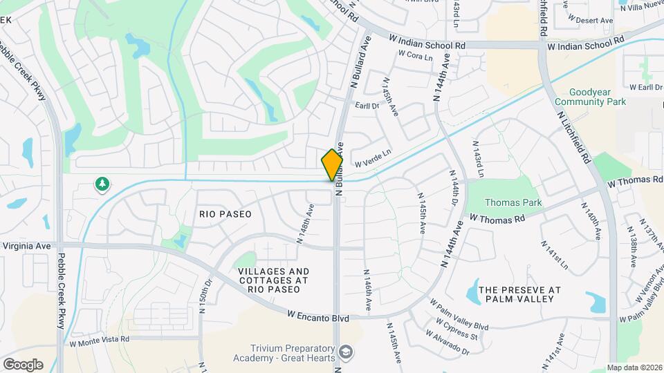 14712 W Edgemont Ave Mapa y Detalles de la Ubicación