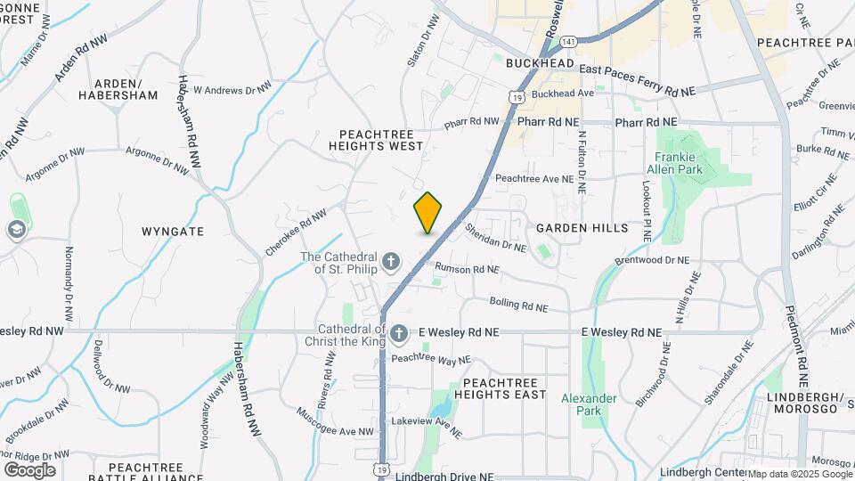 2814 Peachtree Rd NW Map and Location Details