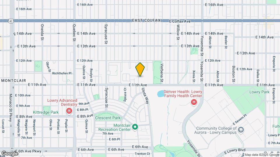 8105 E 11th Ave, Unit 3c Map and Location Details