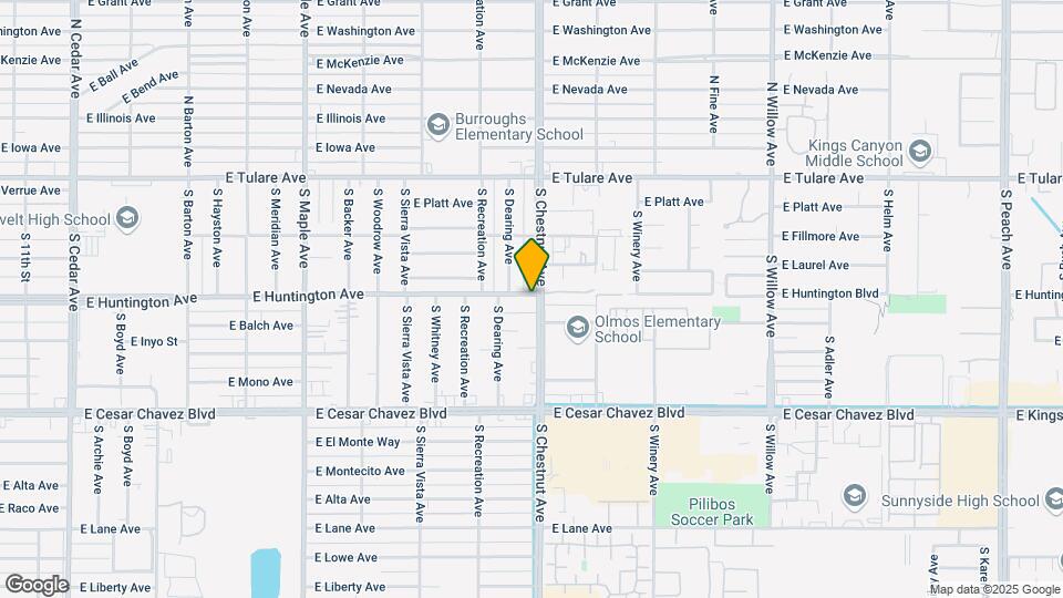 404 S Chestnut Ave Map and Location Details