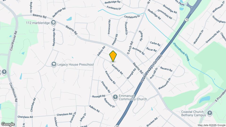 9712 Kendrick Rd Map and Location Details