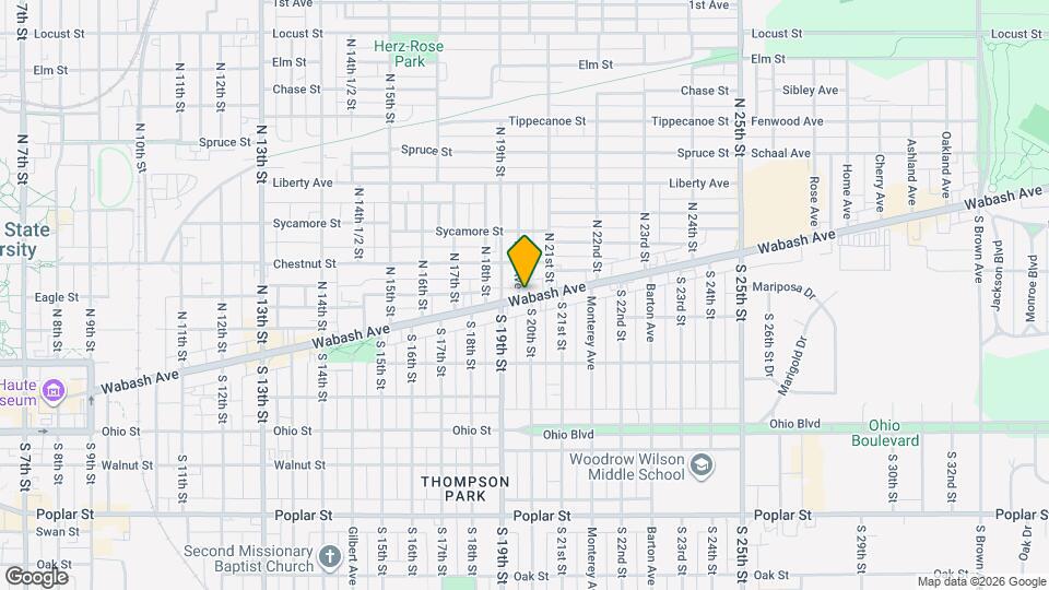 2006 Wabash Ave Map and Location Details