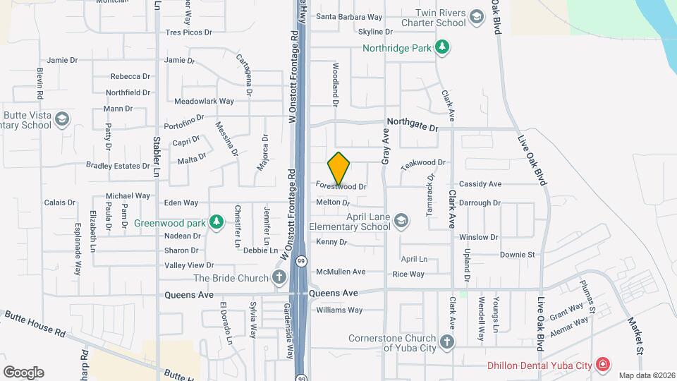 1212 Forestwood Dr Map and Location Details