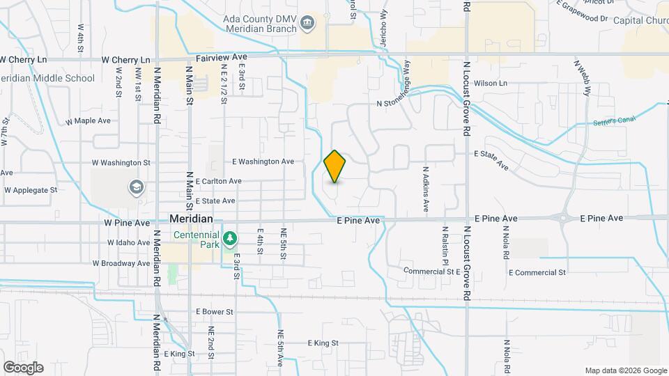 1067 N Crestley Ave Map and Location Details