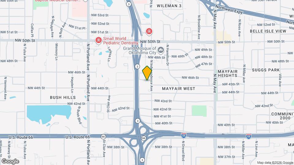 3312 NW 45th Terrace Map and Location Details