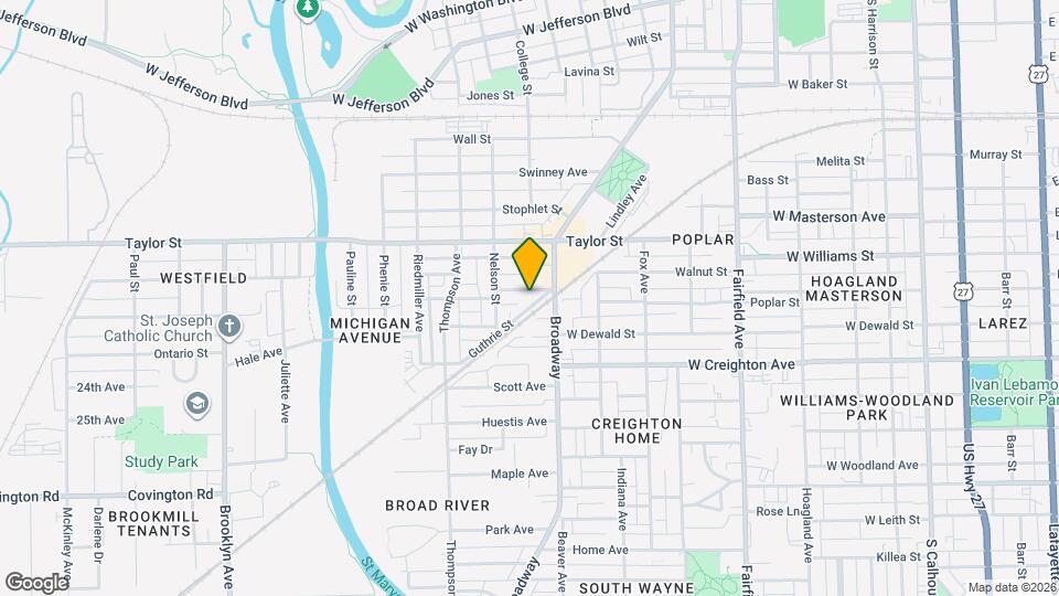 1123 Michigan Ave Map and Location Details