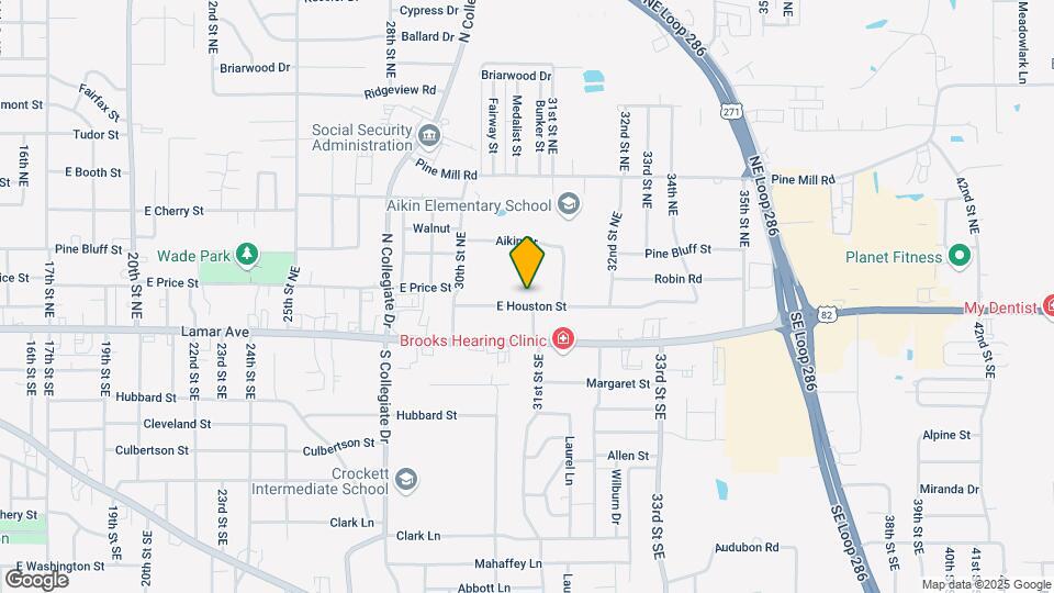 3095 E Houston St Map and Location Details