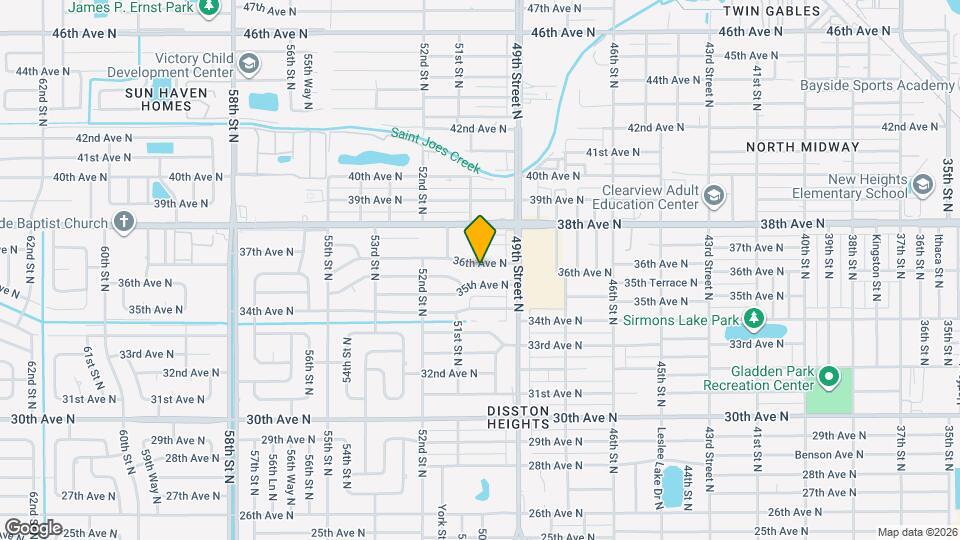 5020 36th Ave N Map and Location Details