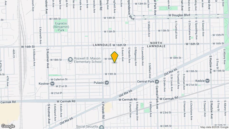 1826 S Springfield Ave Map and Location Details