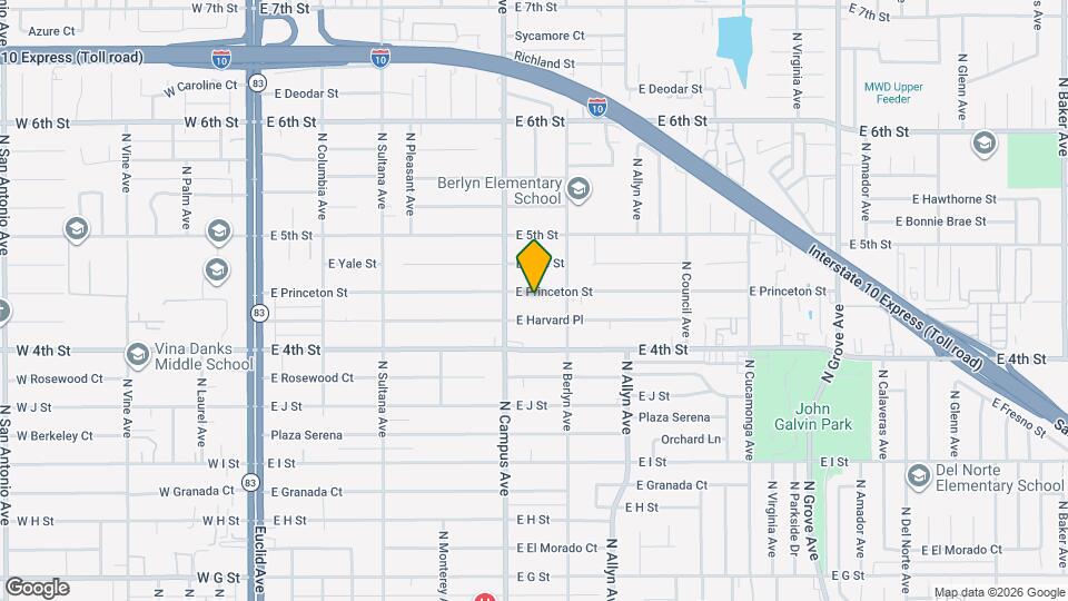734 E Princeton St, Unit B Map and Location Details