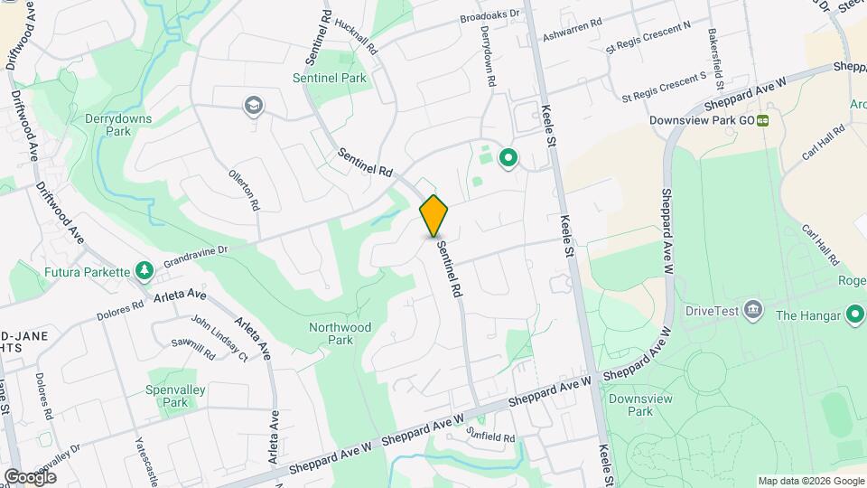 114 Sentinel Rd Map and Location Details