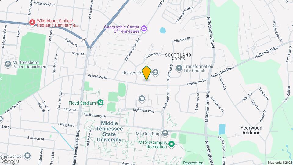 1711 Greenland Dr Map and Location Details