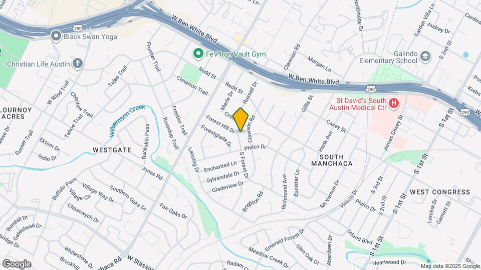 1702 Forest Hill Dr Map and Location Details