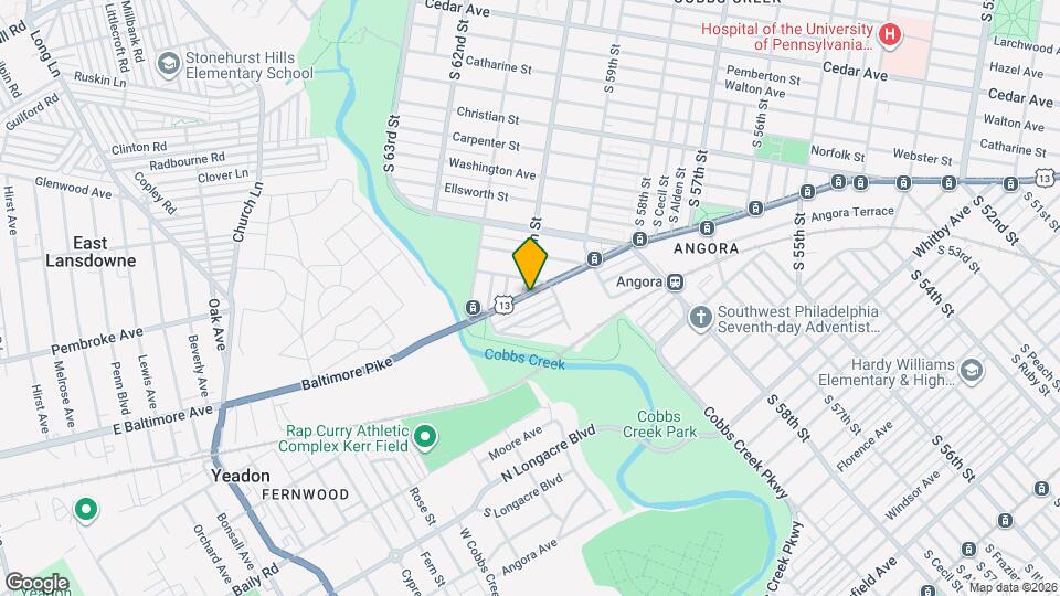 6022 Baltimore Ave, Unit Second floor Map and Location Details