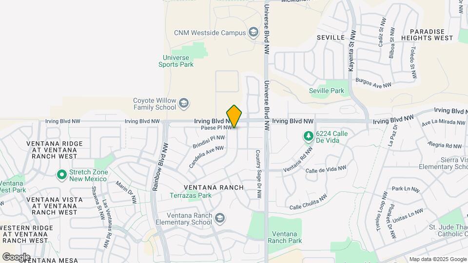 6605 Ventana Hills Rd NW Map and Location Details