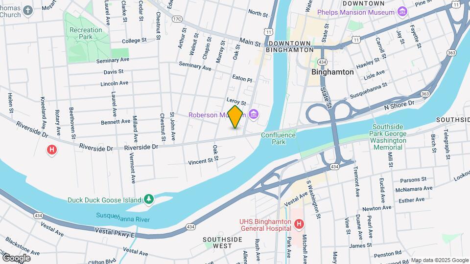 6 Riverside Drive, Binghamton NY Map and Location Details