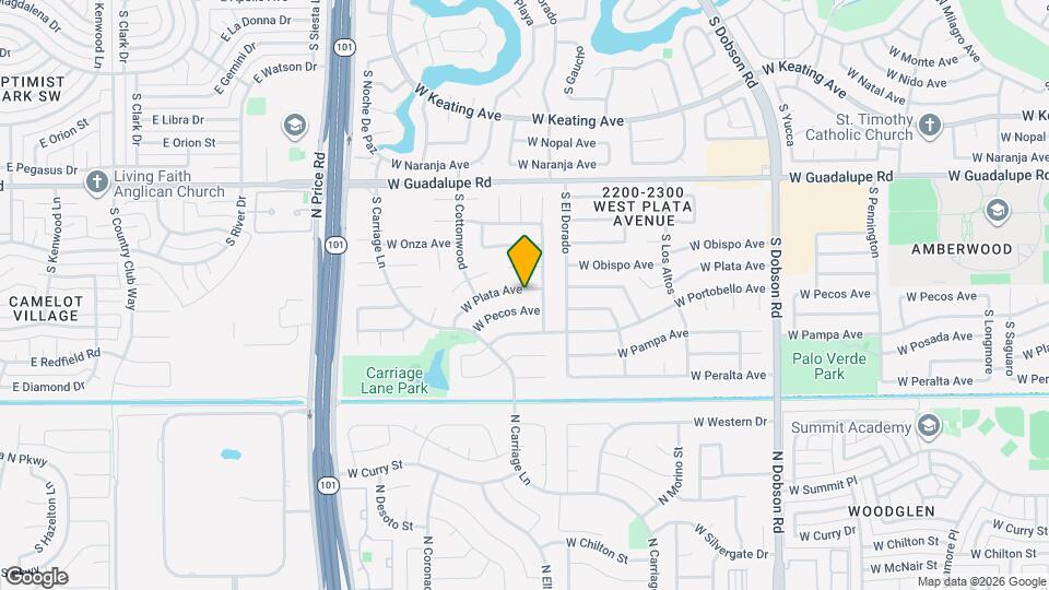 2431 W Plata Ave Map and Location Details