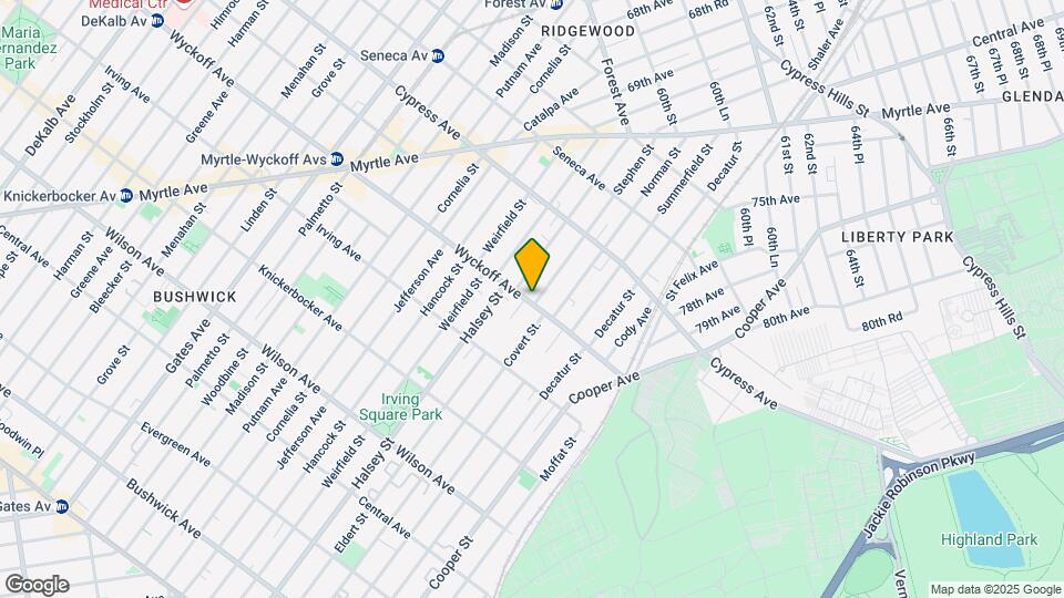 10-17 Wyckoff Ave Map and Location Details