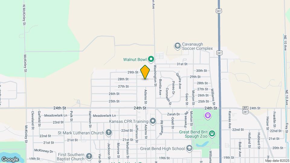 2705 28th St Map and Location Details