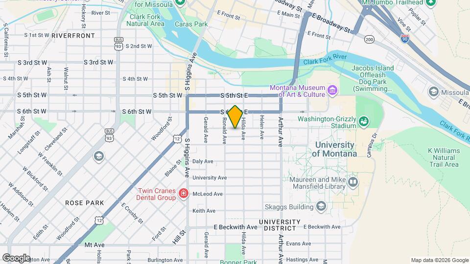 323 Eddy Ave, Unit Basement Apt Map and Location Details