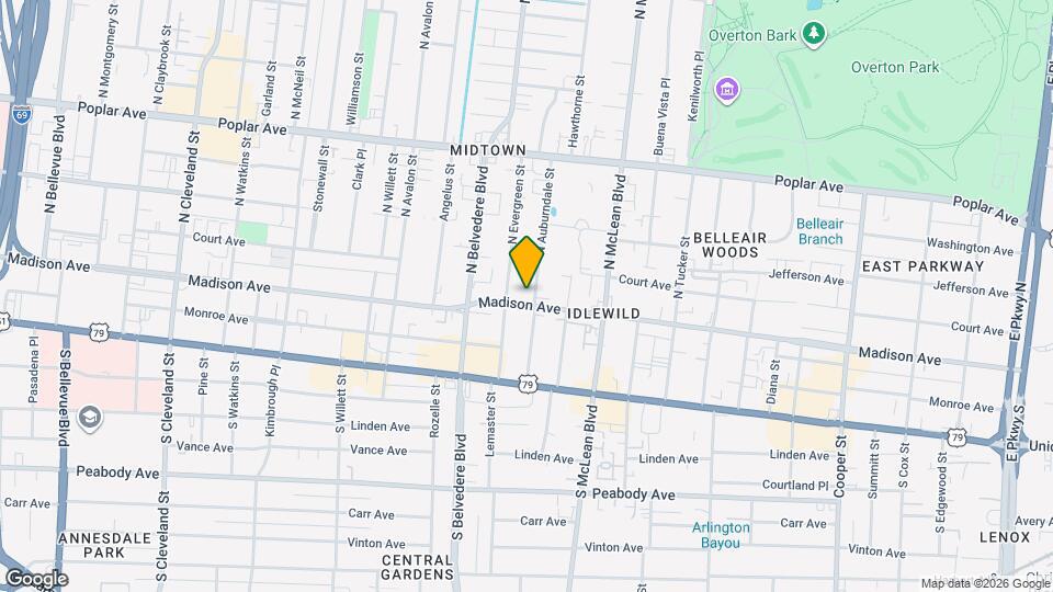 1750 Madison Map and Location Details