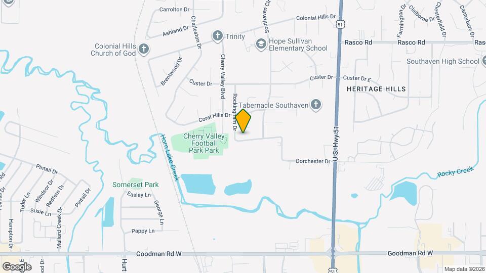 1926 Dorchester Dr Map and Location Details