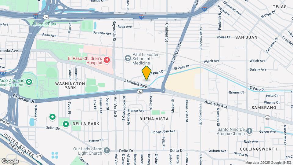 5205 Alameda Ave Map and Location Details
