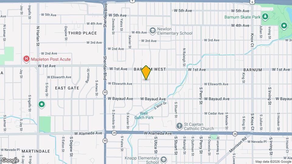 4769 W Ellsworth Ave Map and Location Details