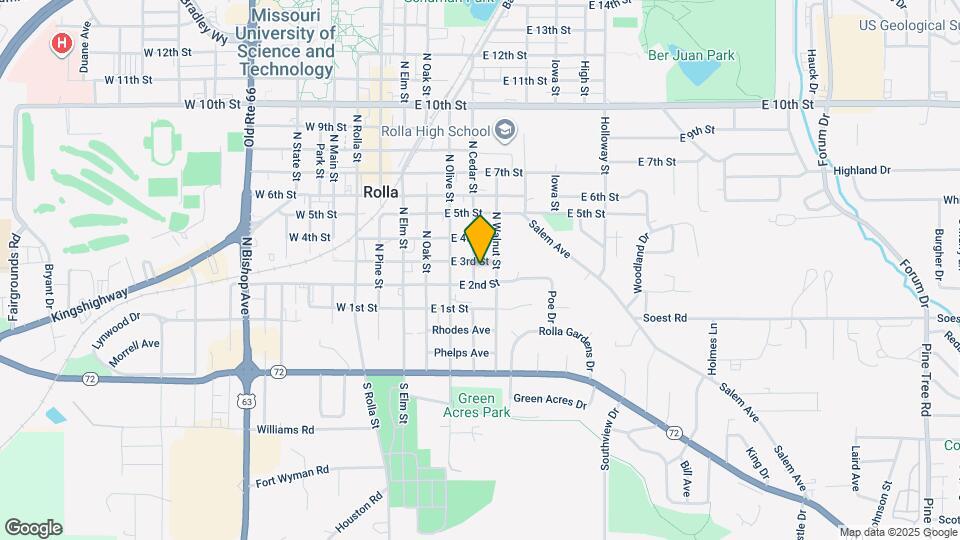 204 N Cedar St Map and Location Details