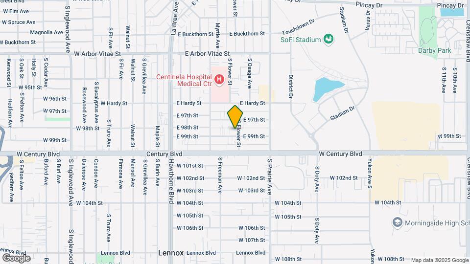 549 E 99th St Map and Location Details