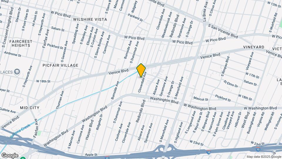 1827 S Cloverdale Ave, Unit 1827 Map and Location Details