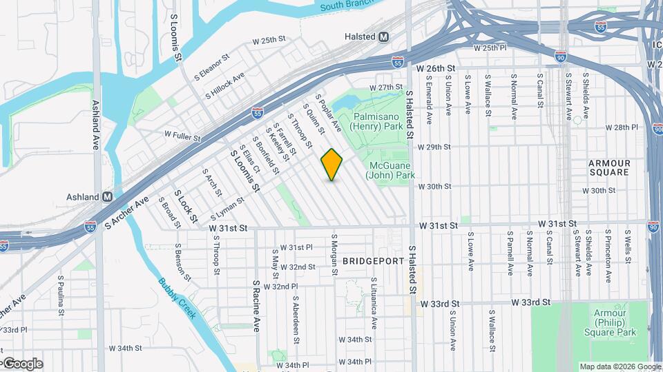 2958 S Throop St, Unit 2 Mapa y Detalles de la Ubicación