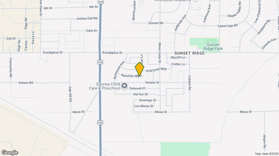 12383 Ranchito Wy Map and Location Details